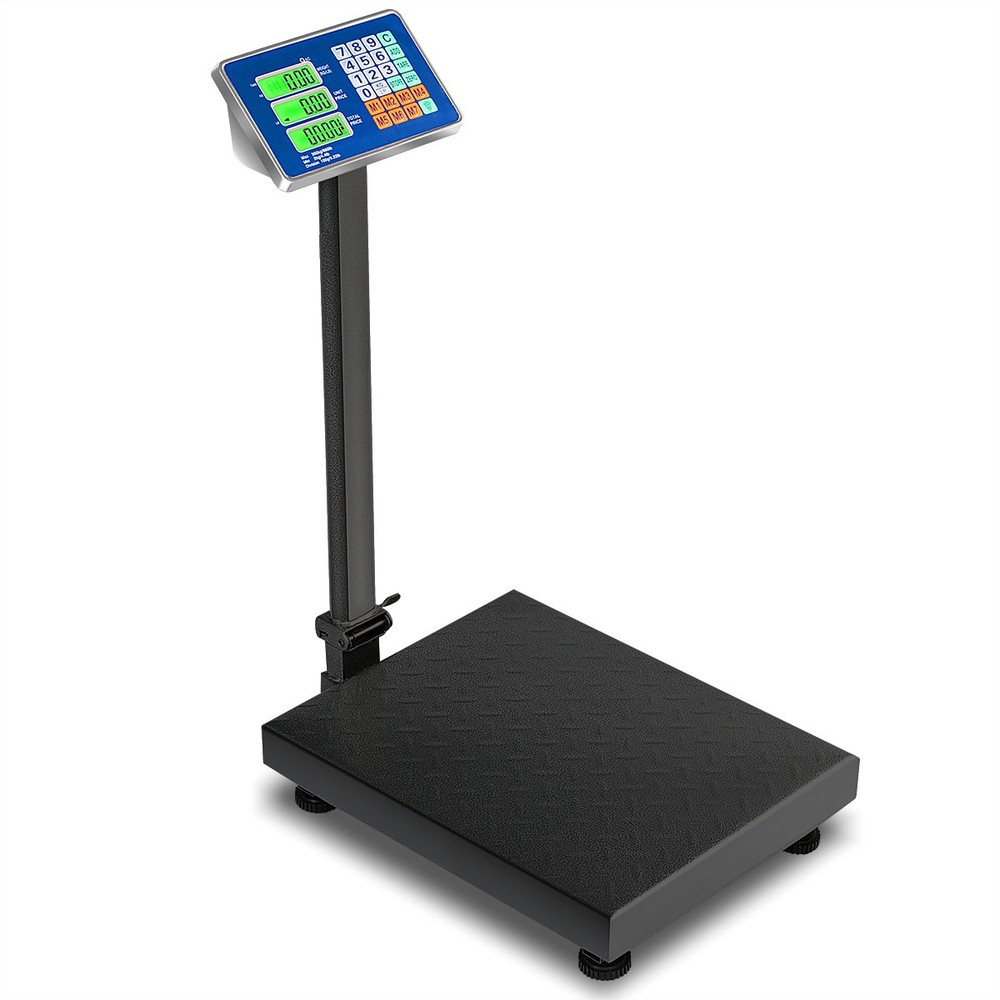 660 lbs Digital Platform Scale Electronic Postal w/ High-Definition LCD Display
