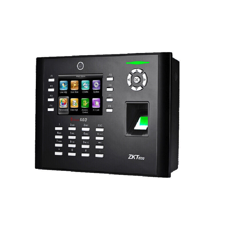ZKteco Software 8K Fingerprint Time Attendance Terminal Access Control iClock660