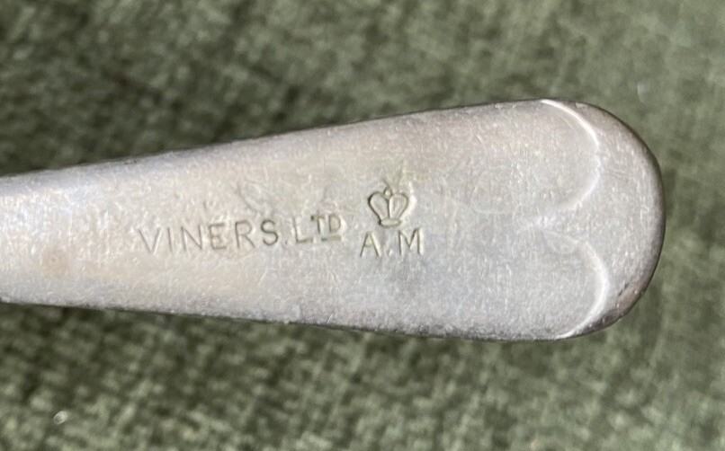 ARMY SOLDIERS NUMBERED CUTLERY SPOON-Viners Ltd-P468