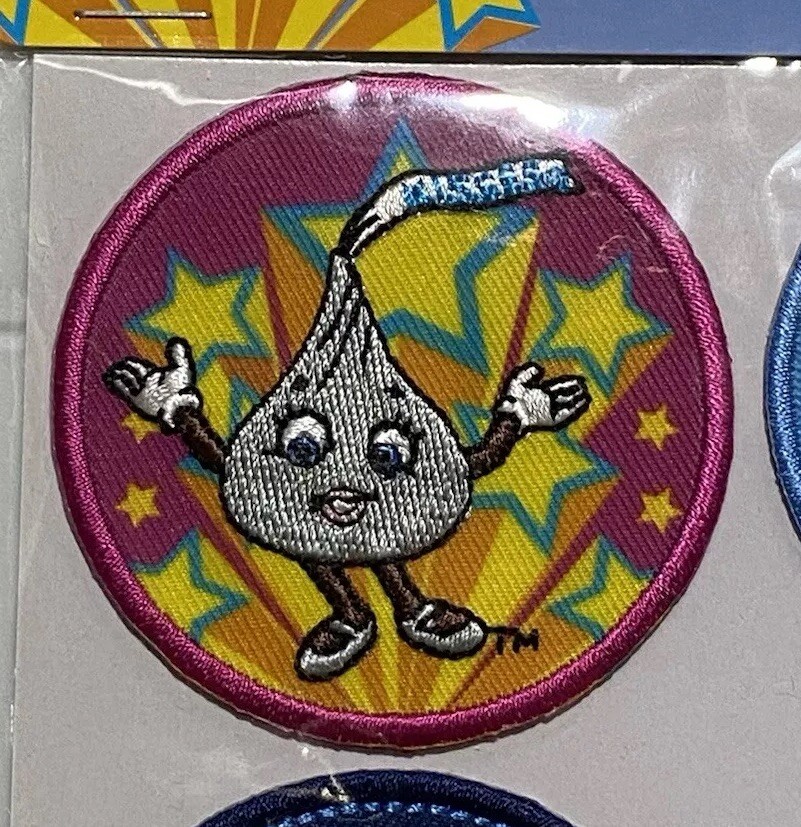 NIP Hershey Park Hersheypark Souvenir 4 Pack Embroidered Patch Set