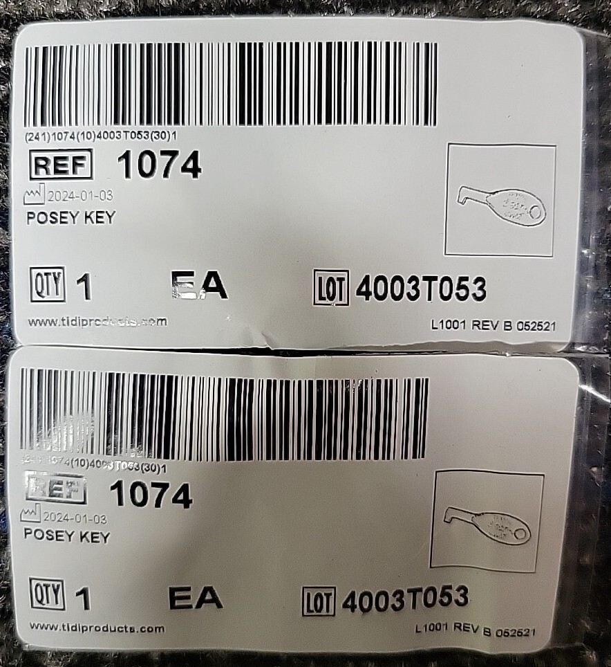 (3 PACK) Posey 1074 Universal Key NEW
