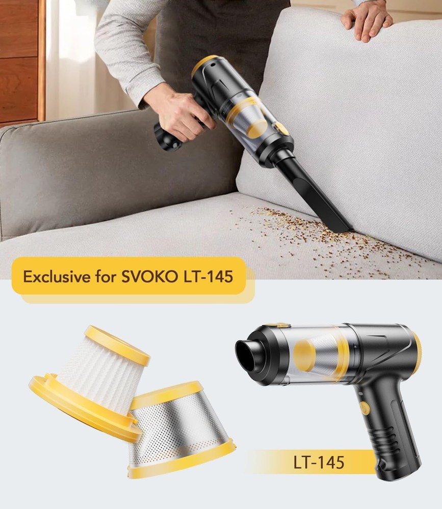 For Handheld Vacuum Cleaner Filter 3 Pack Compatible with LT 145 Cordless
