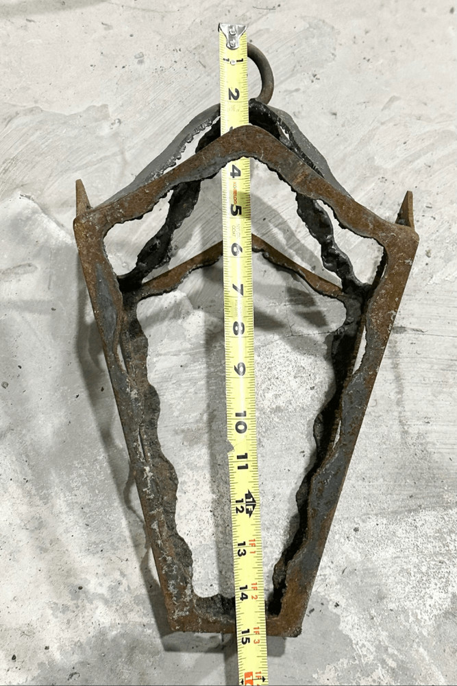 Antique Industrial / Rustic Style Hanging Lantern Frame