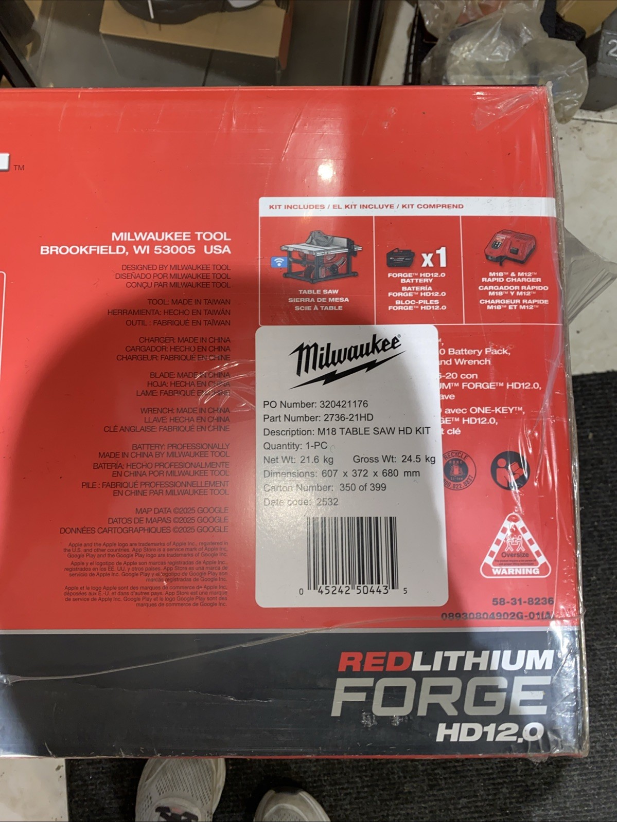 Milwaukee 2736-21HD M18 FUEL 8-1/4" Table Saw with One-Key Kit