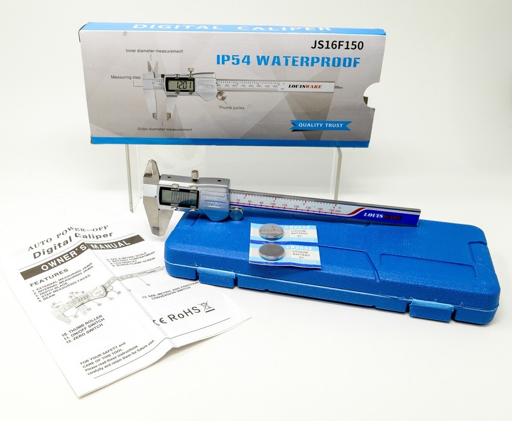 Louisware JS16F150 Electronic Digital Vernier Caliper