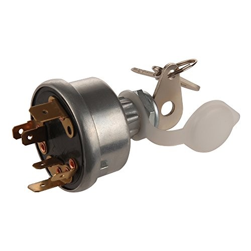 Ignition switch with keys for tractors and loaders.
