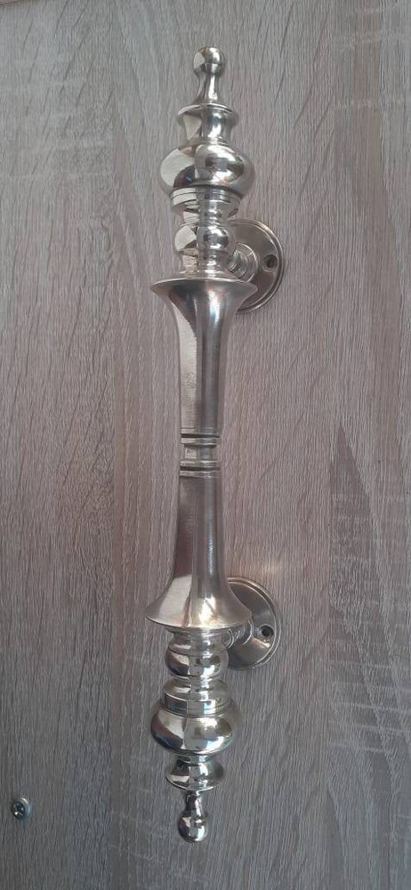 Large SPUN Brass Door Pull Handle – 30cm (12") Vintage Style Solid Brass GRAB