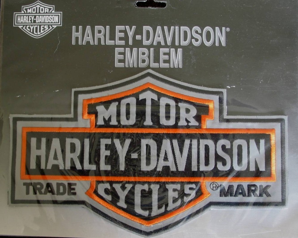 Harley Davidson Long Bar & Shield XL Patch / Emblem