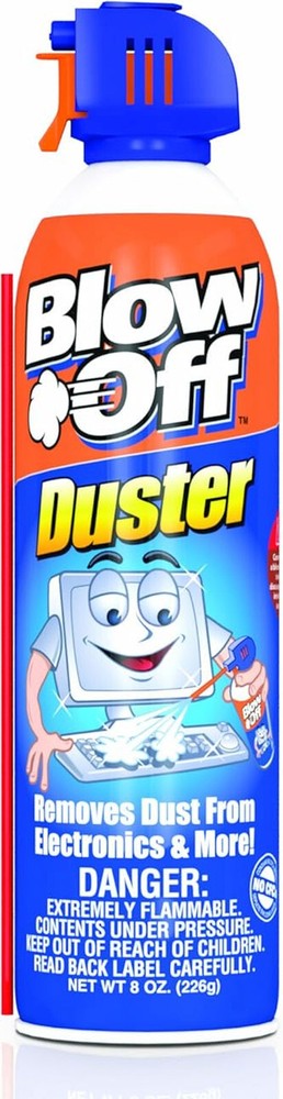 Blow Off DuSTeR 8oz Compressed Air for PC Printer Keyboard Electronic BO-111-113