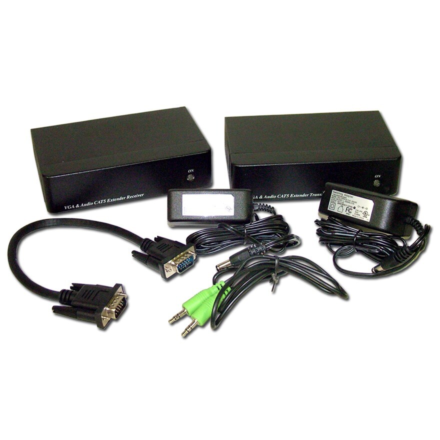 Choice Select VGA Cat5e Extender plus Stereo or Digital Audio (TX & RX)