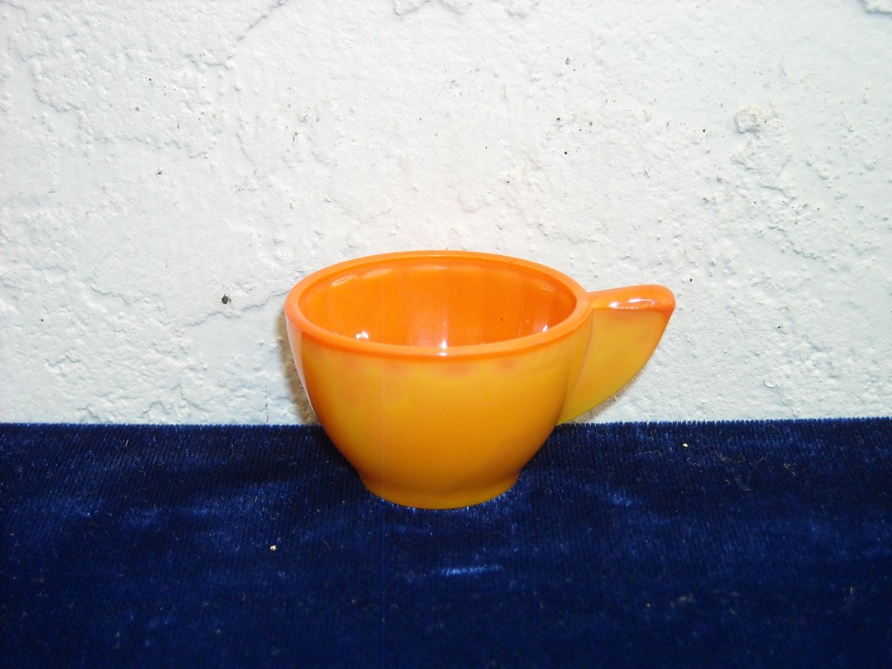 Akro Agate Small Interior Panel Cup  Pumpkin