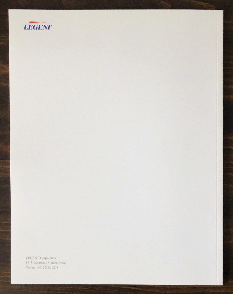 1989 Legent Annual Report