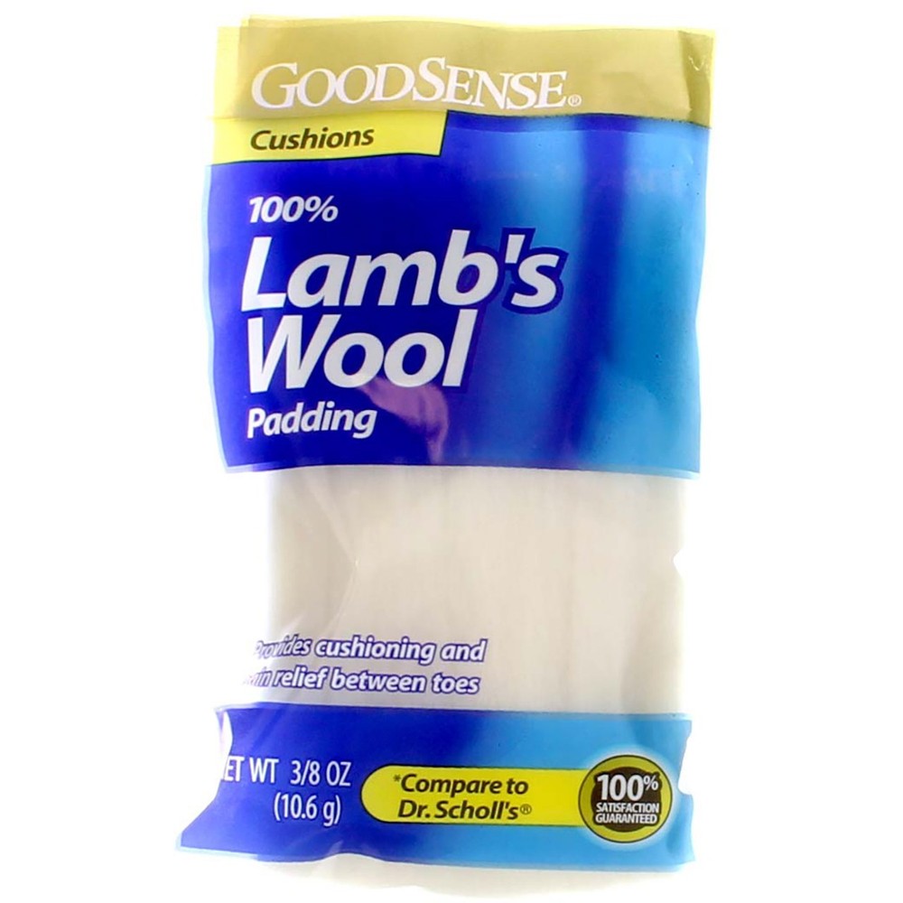 2 Pack GoodSense Lamb's Wool Padding, 0.375 oz