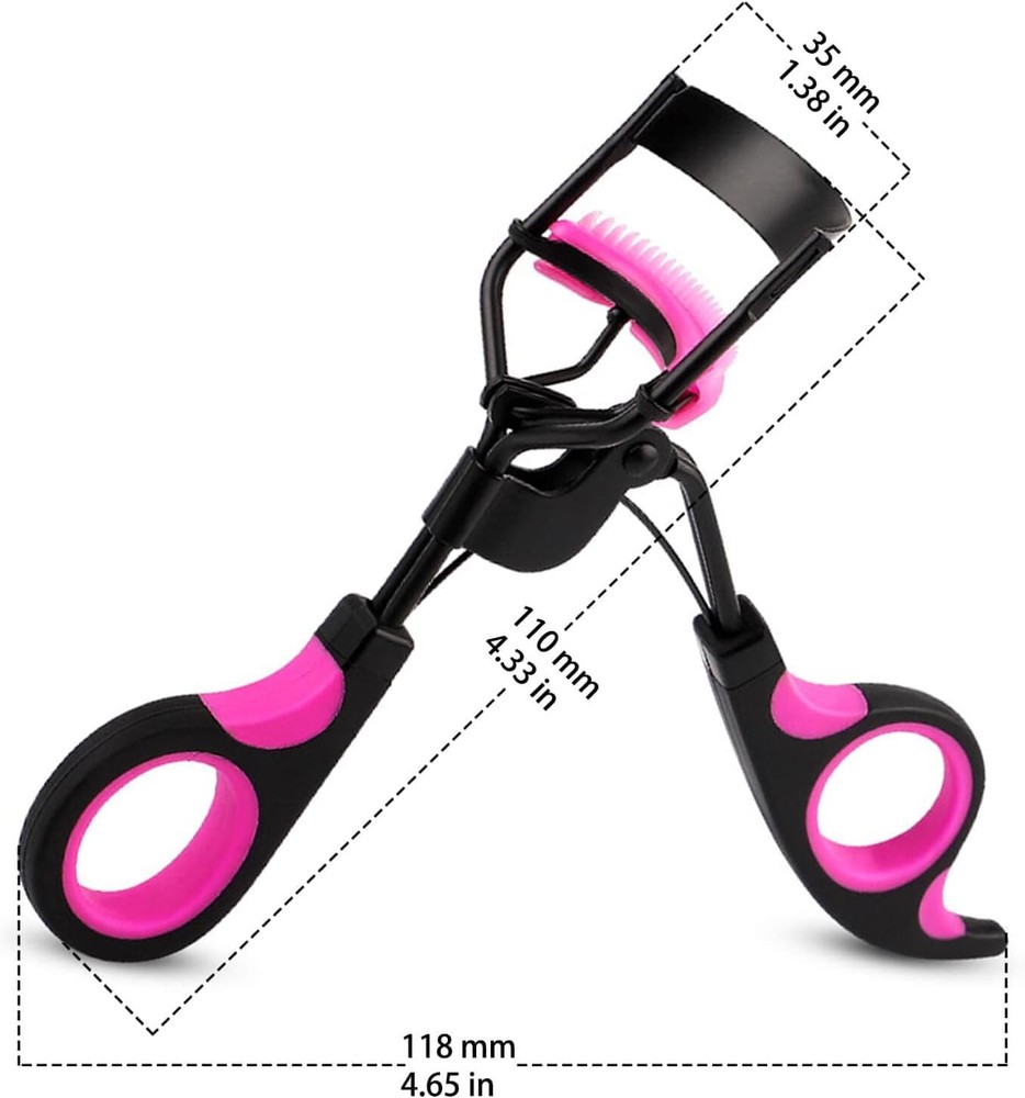 Eyelash Curlers with Comb Lash Curler with 5 Replacement Refills, 3 Combs