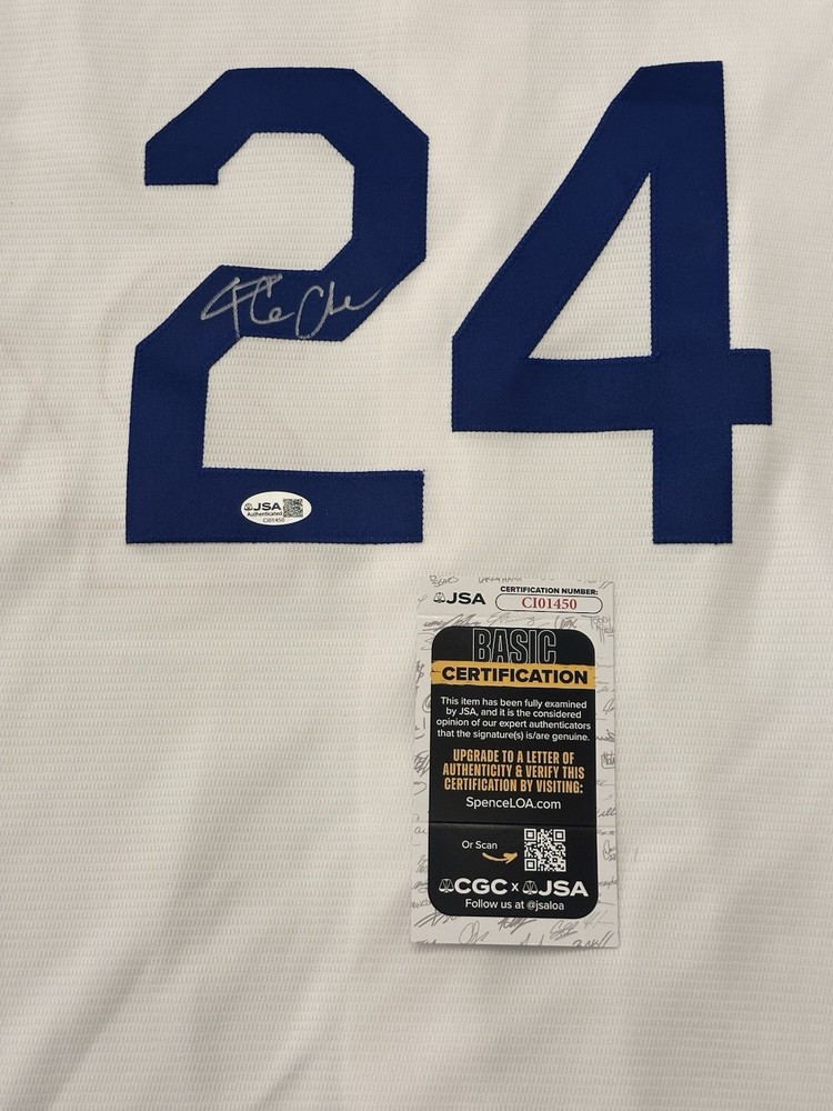 Ice Cube Signed Authentic White Dodgers Jersey Xl Autographed Auto JSA COA