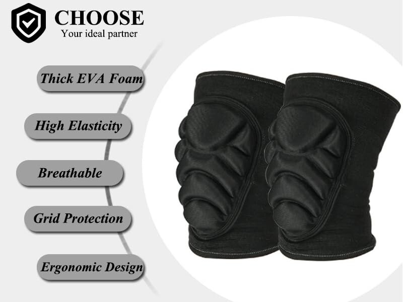 Volleyball Knee Pads Elbow Pads 1 Pair Thickened Soft Protective Knee Sleeves US