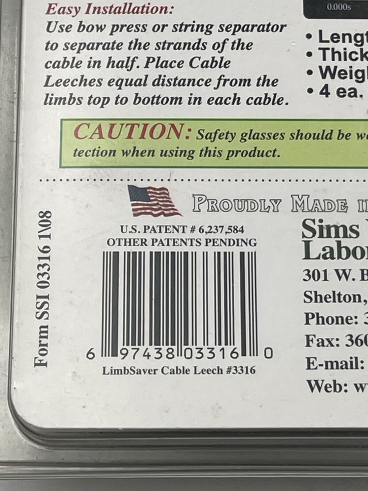 SVL Limbsaver Cable Leech 3316 Made w/ Navcom Material