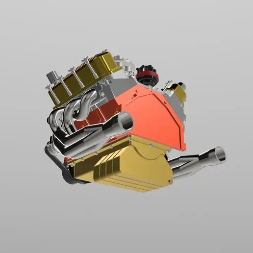 1:25-1:24 Scale Big Block Chevy Engine Kit