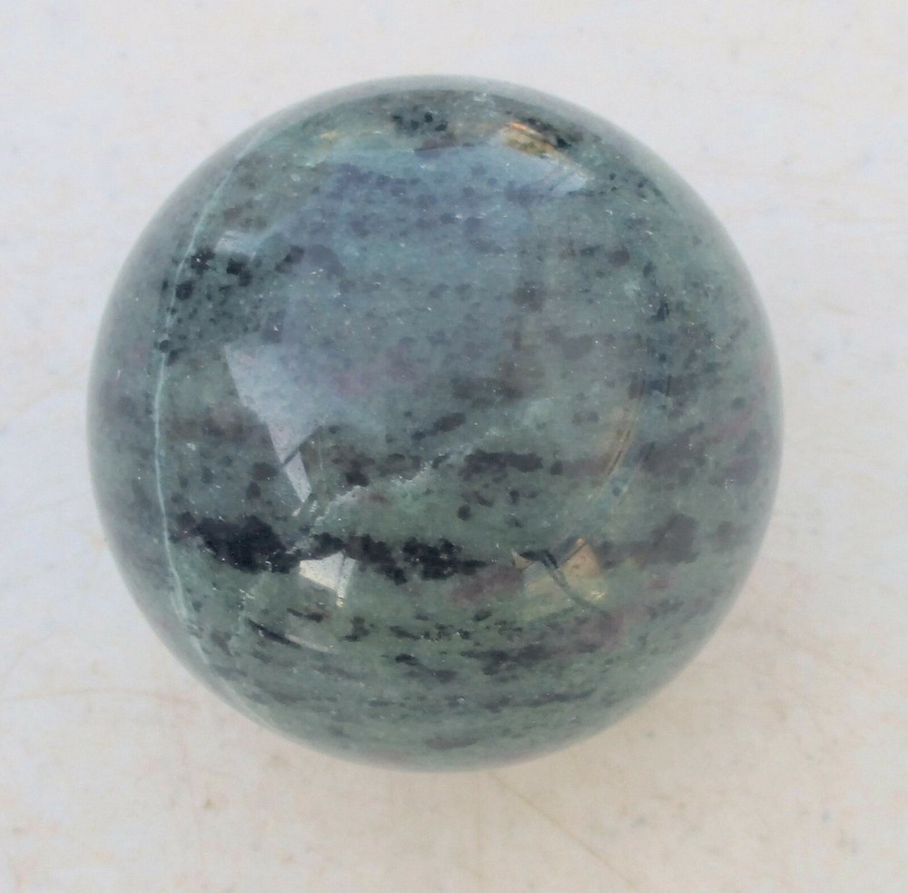 Fluorescent Ruby in Zoisite 50mm Sphere for Home Decor or Gift Idea 4938