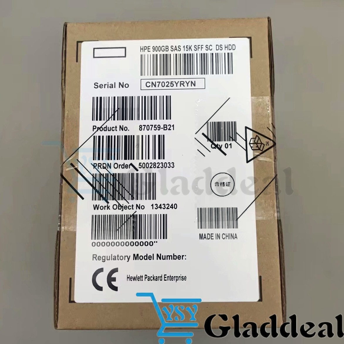 NEW 870795-001 for HPE 900GB 12G SAS 15K ENT 2.5" DS HDD Server 870759-B21 US