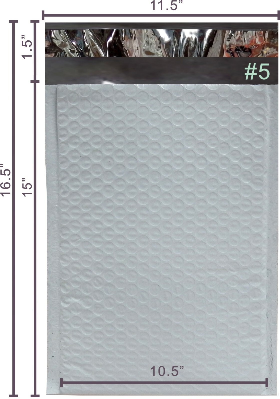 Yens® 200 #5 Poly Bubble Padded Envelopes Mailers 10.5 X 15 200PM5