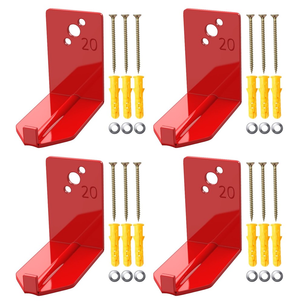 4 Pack Fire Extinguisher Mounts & Brackets, Fire Extinguisher Wall Hook Holde...
