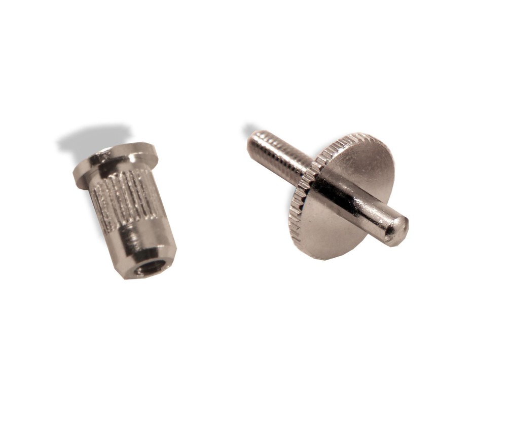 Bridge Thumbwheel set with bushing Chrome, 080670CH