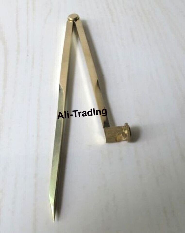 Pencil Compass Drafting Tool Divider 8" Brass Finish Divider