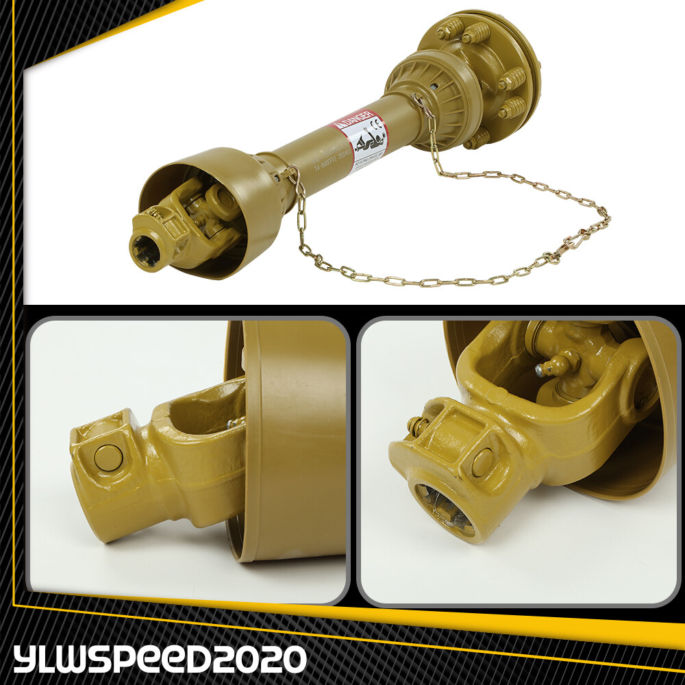 PTO Shaft PTO Drive Shaft 1-3/8"x6 Spline w/ Slip Clutch T4 31.5-41" Yellow New