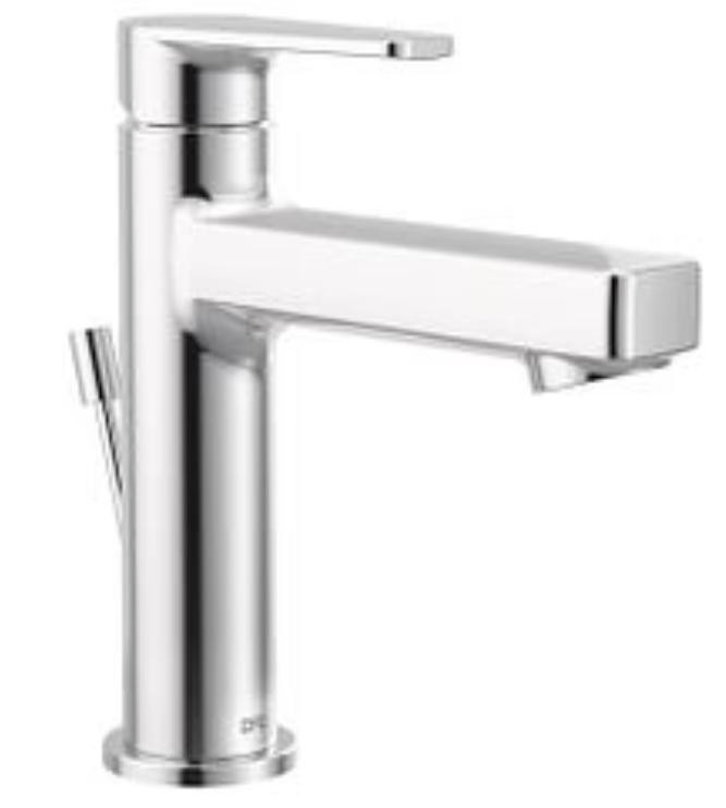 Moen 400511 One-Handle Low Arc Bathroom Faucet, Chrome