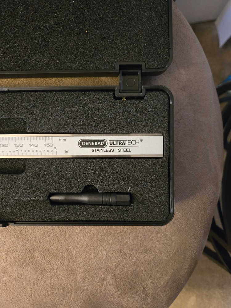 General Tools Digital Caliper #147 - 6" Precision Measuring Tool - Stainless Ste
