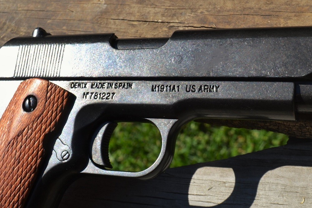 Non-Firing Denix Replica Colt M1911 A1 .45 Caliber Government 1911