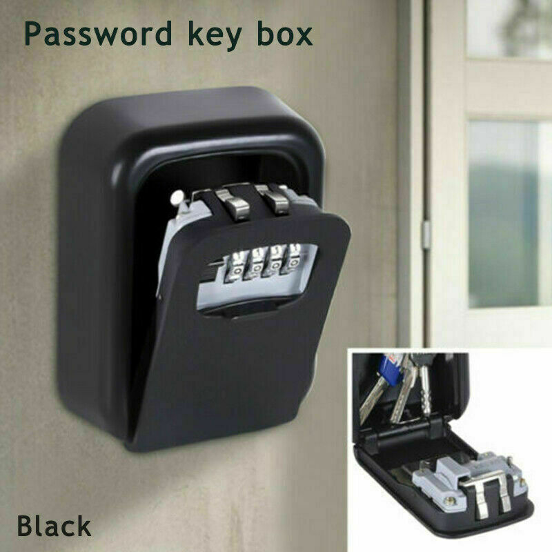 Key Safe Box 4 Digit Wall Mounted Outdoor High Security Code Lock Storage Home