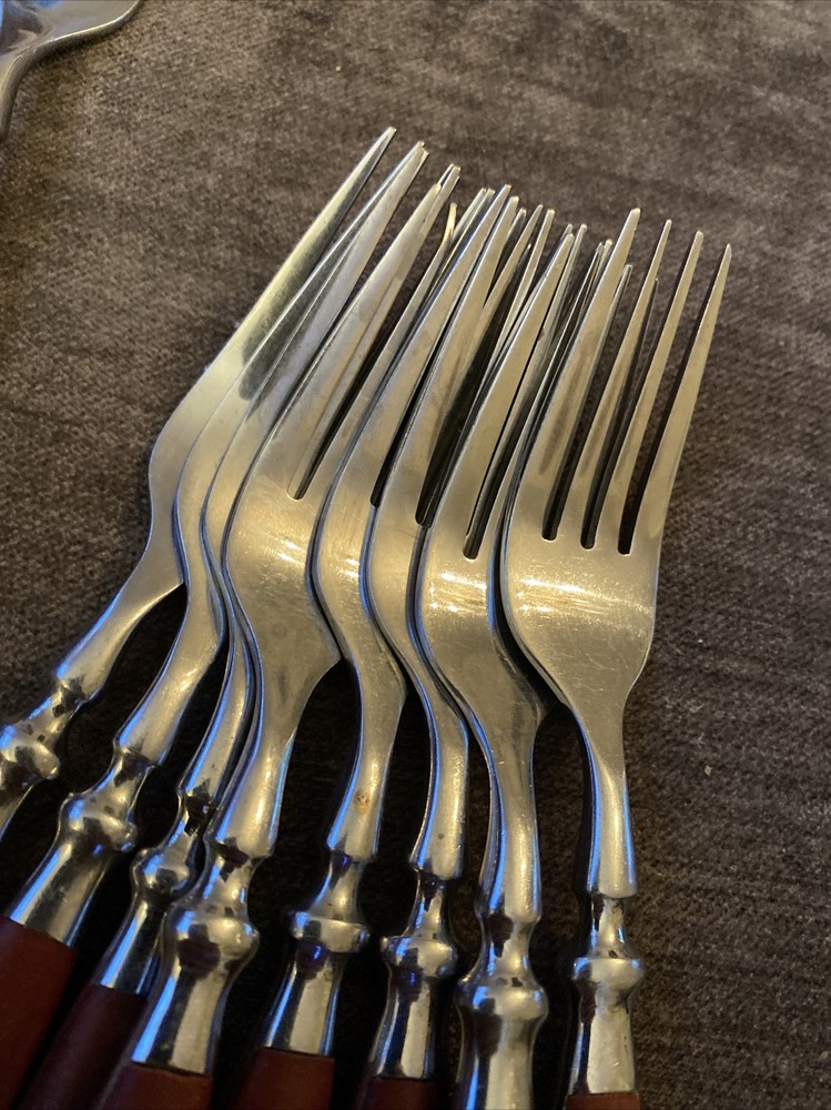 2! Dinner Forks! HAMPTON SILVERSMITHS HSV63 STAINLESS FLATWARE 4 Sets Ava