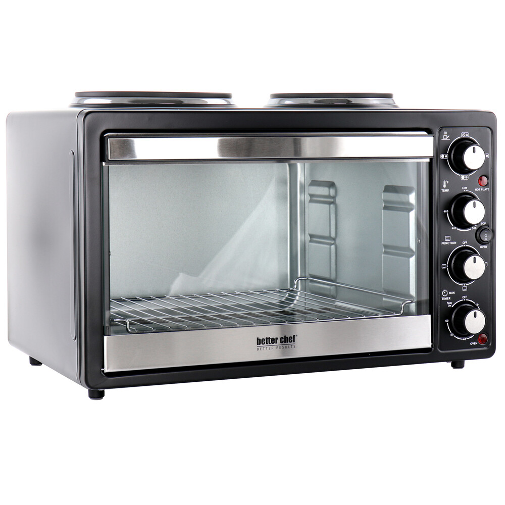 Better Chef IM-252DB Toaster Oven & Broiler with Dual Solid Element Burners