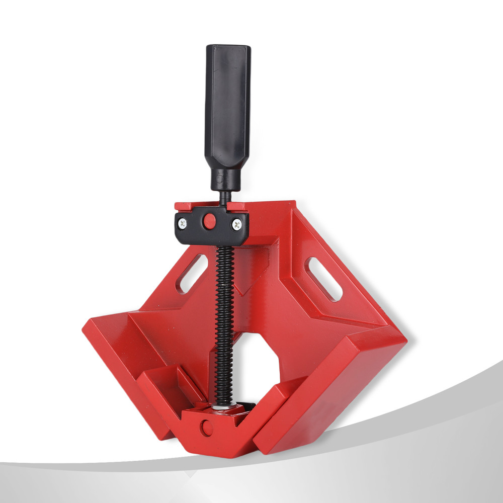 Heavy Iron Single Handle 90 Degree Corner Clamp Woodworking Right Angle Tool