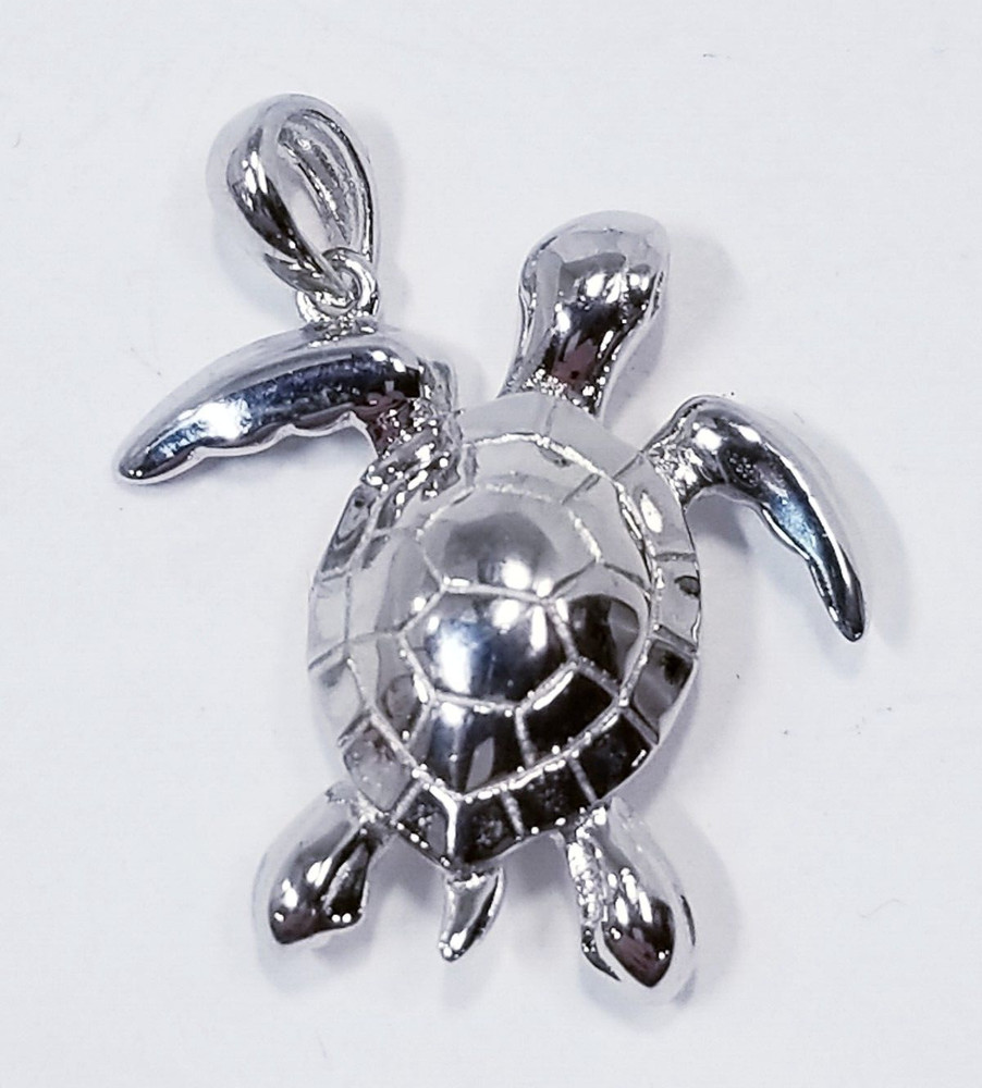 Alamea Sterling Silver Turtle Stud Earrings & Pendant