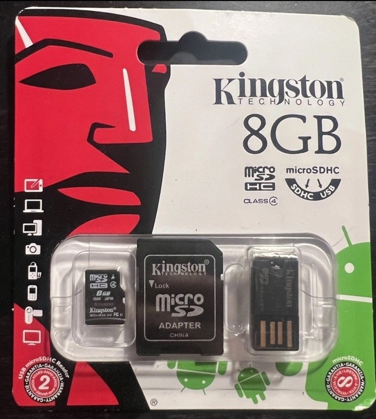 Kingston Micro SD Reader 8 GB Micro SD HC Micro SD Adapter