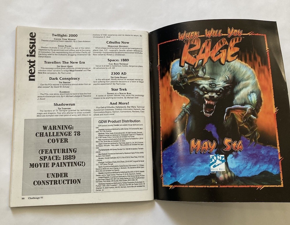 GDW Challenge Magazine #77 Sci-Fi Gaming