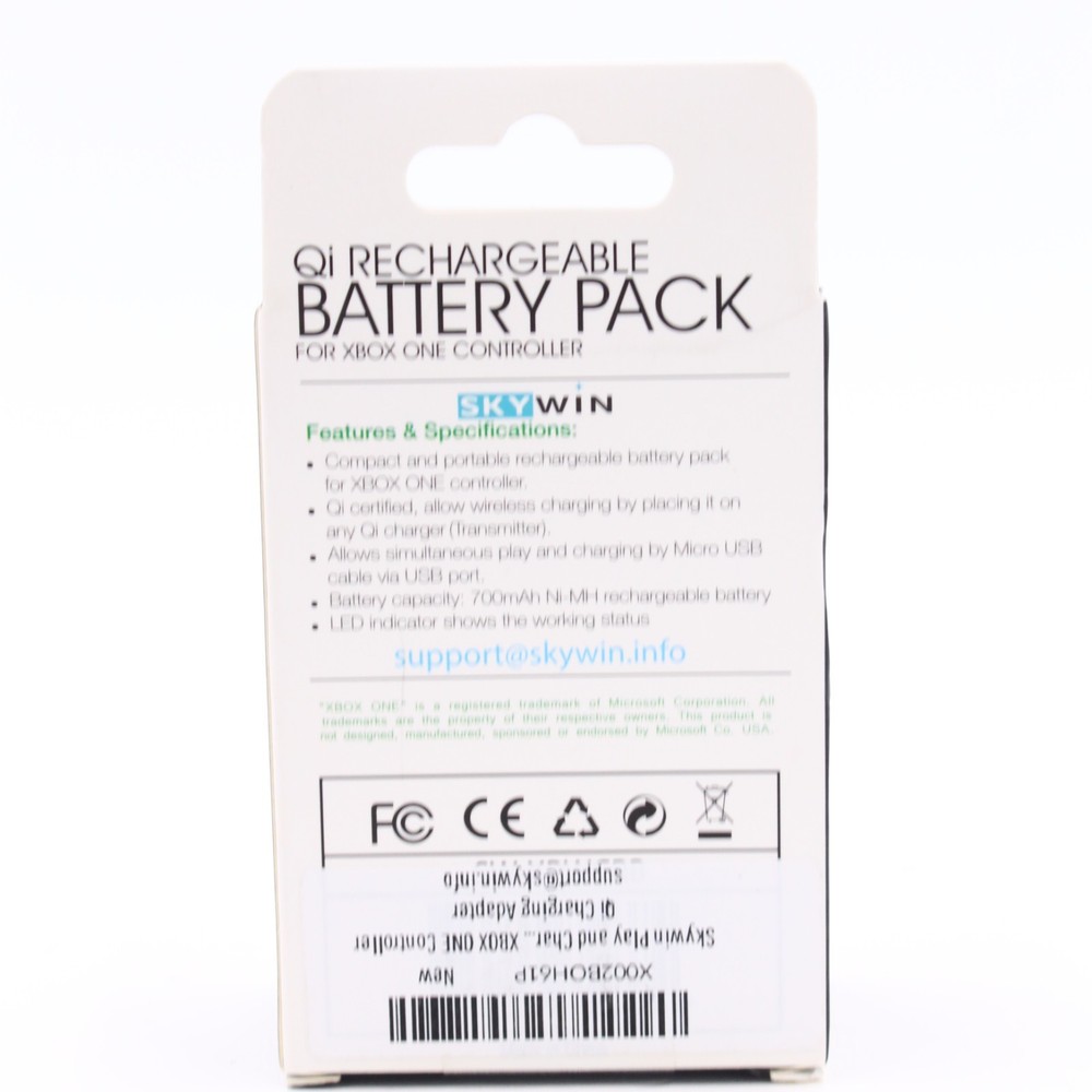 Skywin Qi Rechargeable Battery Pack for Xbox One Controller – New Sealed