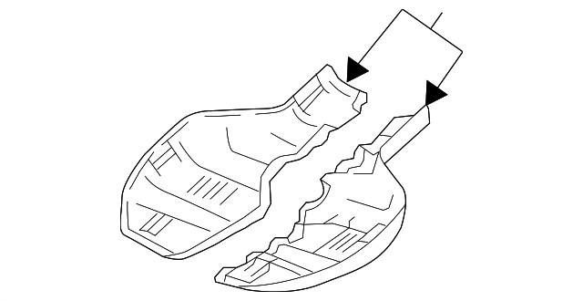 Jet Black Passenger Side Windshield Multi-Function Sensor Mount Bracket Cover