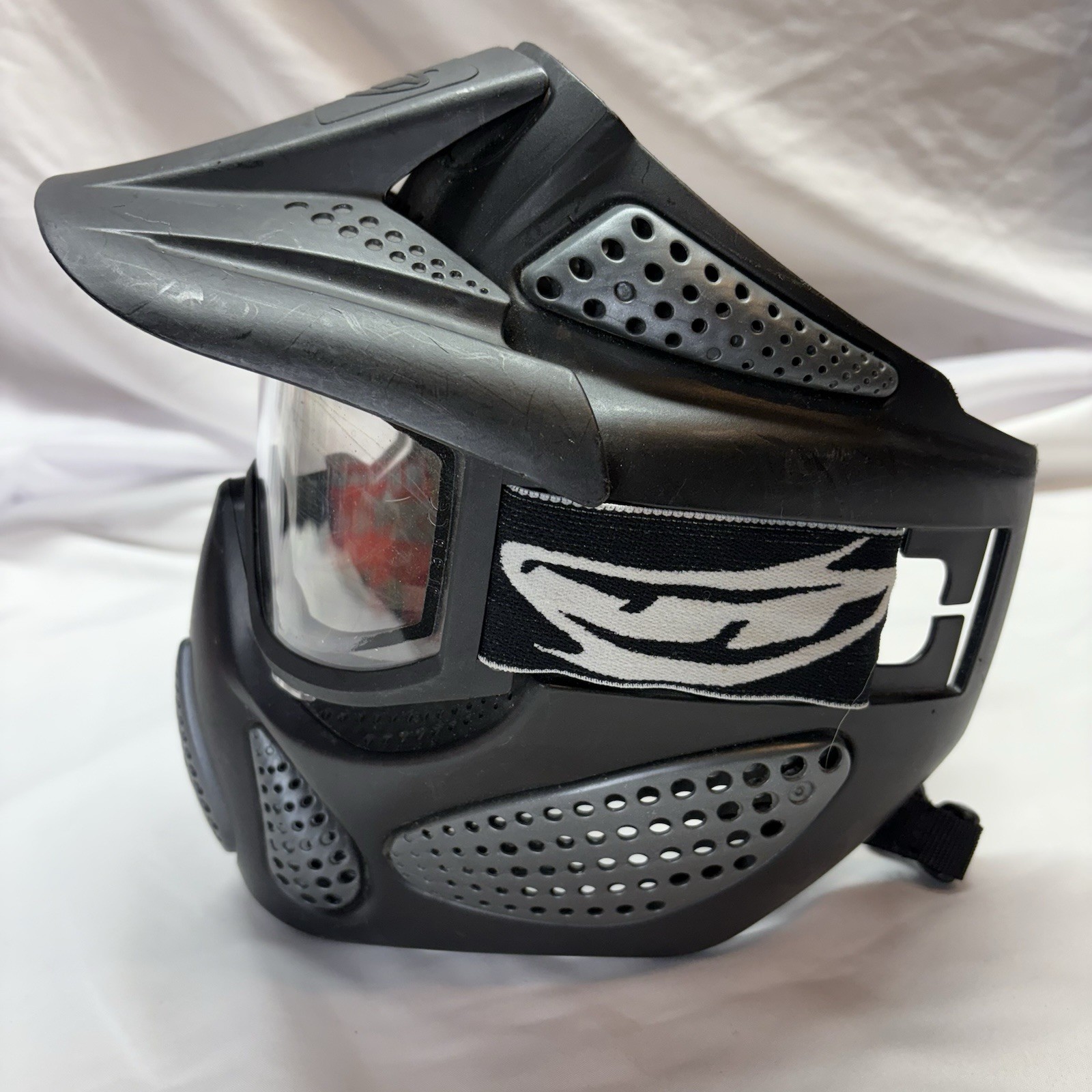 JT Paintball Mask Goggles w/ Visor Full Face Black Paintball Airsoft