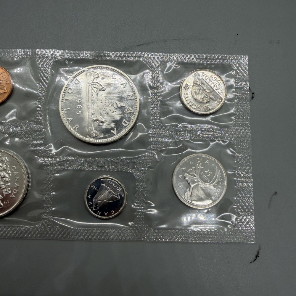 1965 & 1966 CANADA SILVER Mint Sets (Proof like) - 1.1oz. SILVER Each