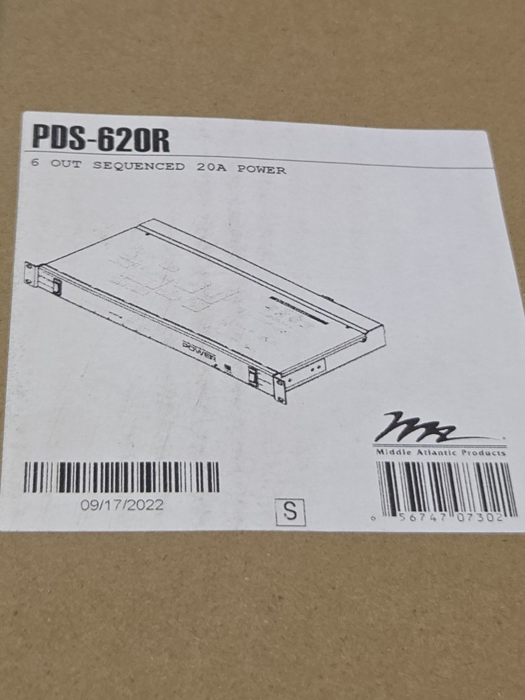 NEW Power Sequencing Component Middle Atlantic