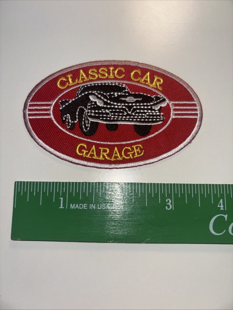 Classic Car Garage Embroidered Patch