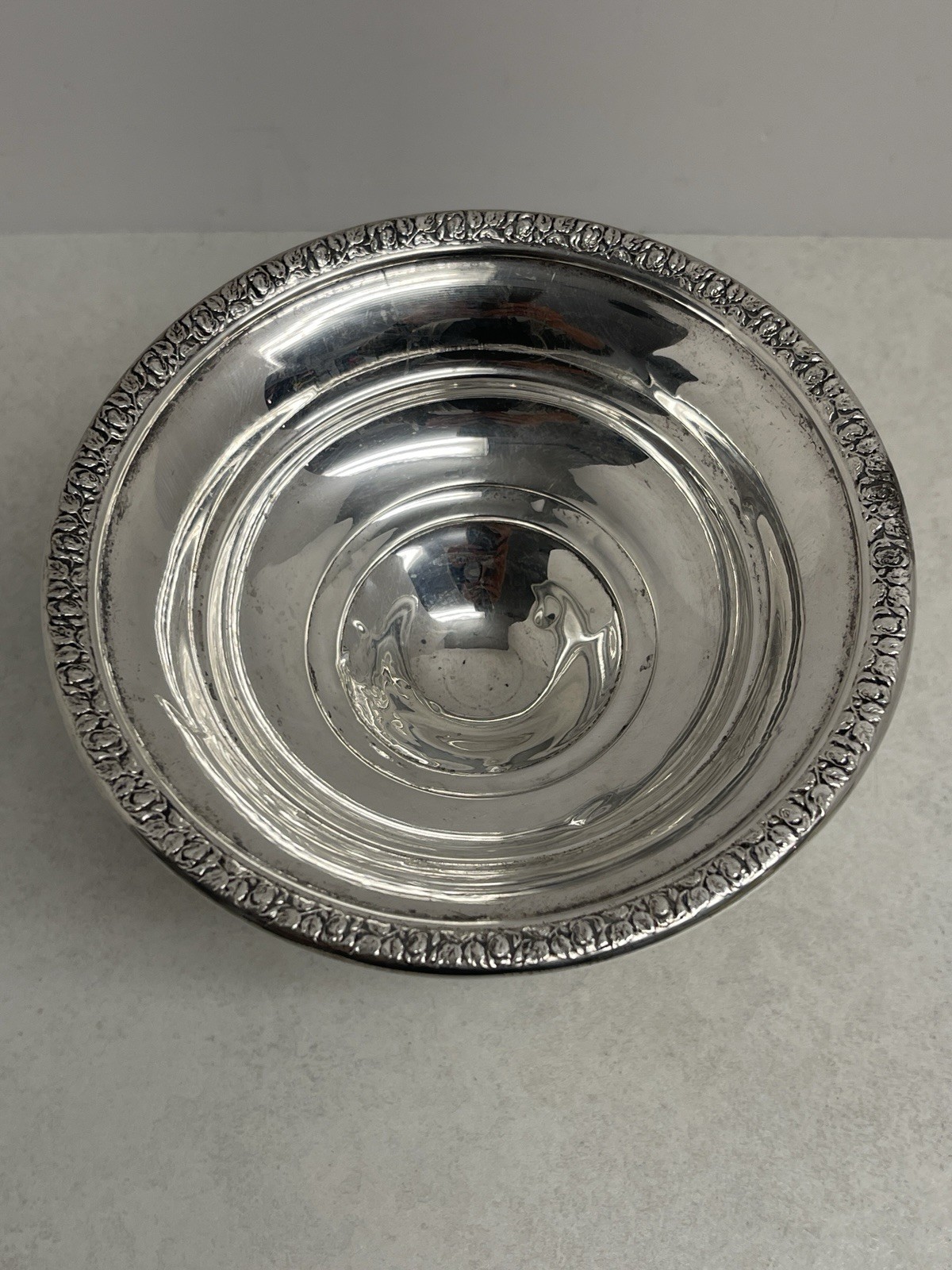 Schweitzer Sterling Silver 4.5” X 6” Compote 925 Reinforced 152 Grams