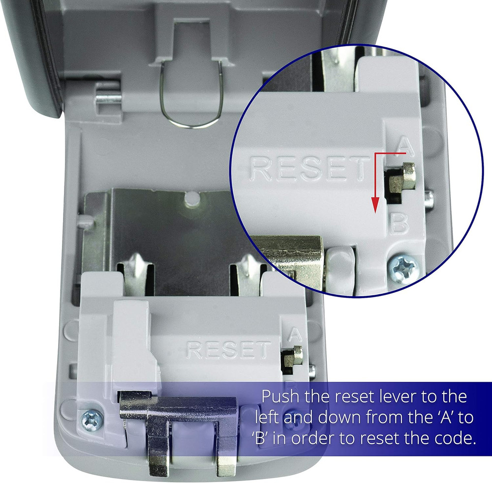 Lock Box for Keys with Code - Realtor Spare Key Lockbox Outdoor - Combination...