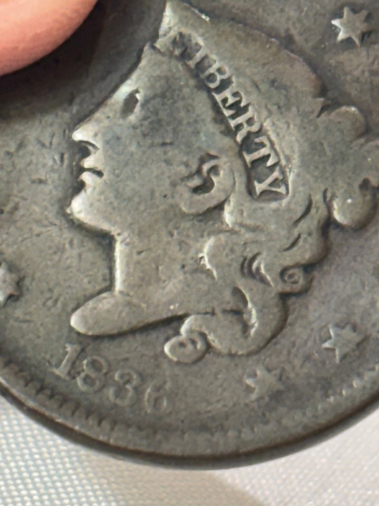 1836 Large Cent US Coin
