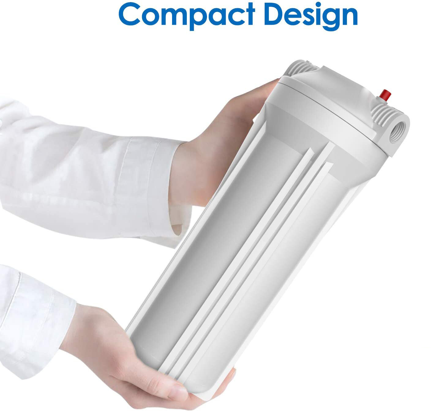 SimPure 3 Pack 10 Inch Whole House Water Filter Housing for 10" x 2.5" Filters