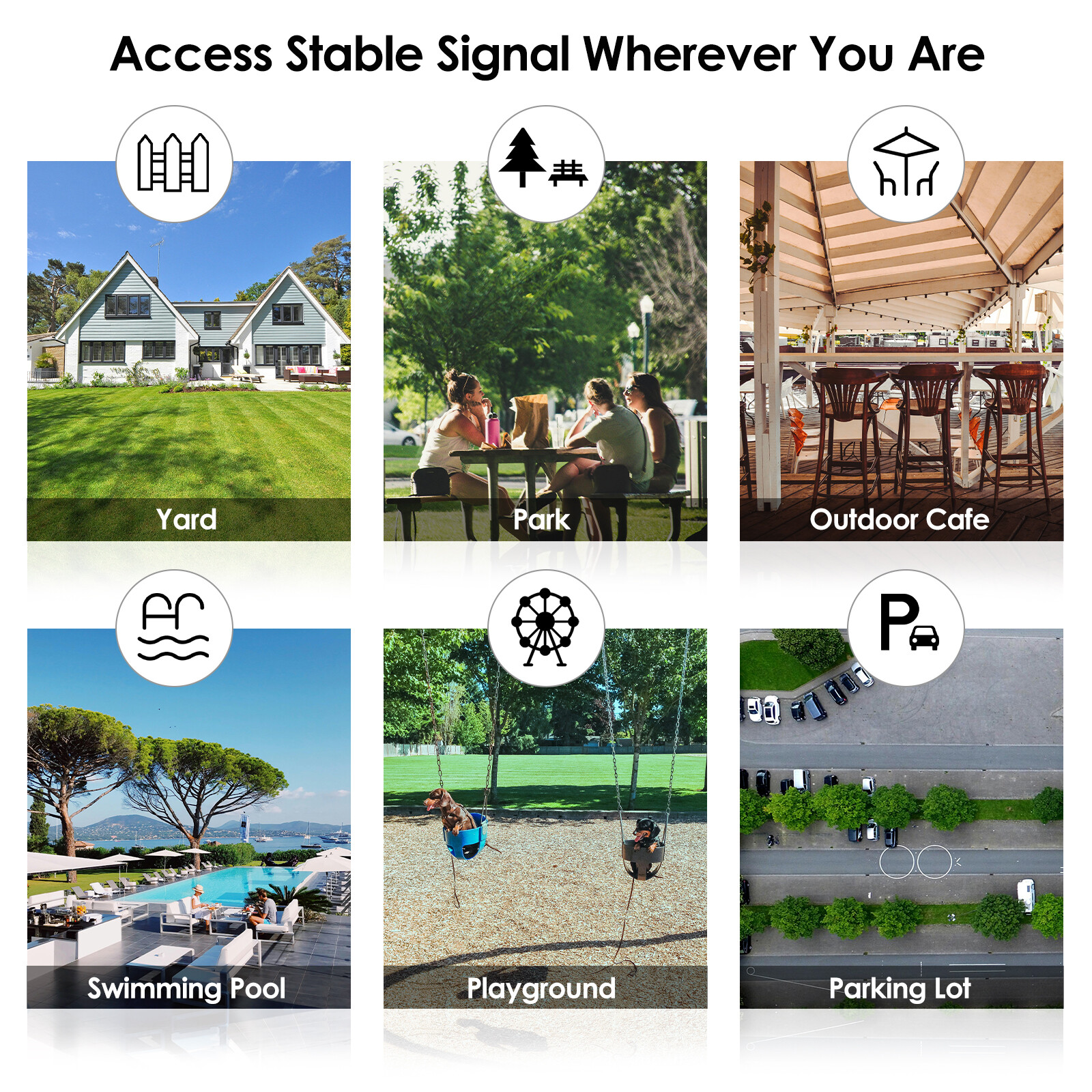 WAVLINK AC1200 Outdoor WiFi Extender Booster Router 5G Long Range Mesh System